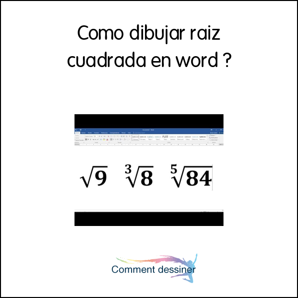 Como dibujar raiz cuadrada en word